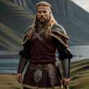 Joukavor Faux Fur Viking Leather Bracers Medieval Arm Guards Gauntlets Wristbands for Women Men LARP Accessories, One Pair