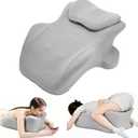 RSN Ergonomic Memory Foam Wedge Pillow 27° Bed Contoured Support Pillows, Onesize