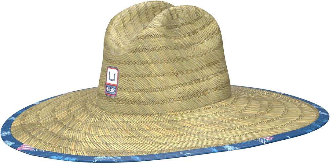 HUK Unisex Kid's Straw, Wide Brim Fishing & Beach Hat HUK Unisex Kid's Straw, Wide Brim Fishing & Beach Hat