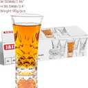 JAIEF Tequila Glasses Heavy Base Shot Glass Cordial Glasses 2 OZ (Set of 6)