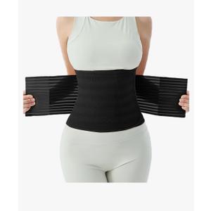 Postpartum Belly Band for Women: Abdominal Binder Post Surgery Compression Support Belt - Waist Trainer Girdle C Section Wrap, Small