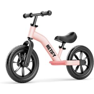 WETIFY Balance Bike 2 Year Old, 2-5 Year Old Toddler Balance Bike, No Pedal Bikes with Adjustable Handlebar & Seat, 2 3 4 5 Year Old Boys Girls Birthday Gifts Toys(Pink)