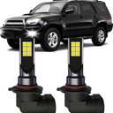 4Runner Fog Light Bulbs for 2003-2009 Toyota 4Runner, 300% Brightness, 6500K Cool White Fog Light kit, 2pcs Plug and Play Replacement Fog Light Blubs Package