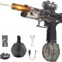 Electric Water Gun for Adults Kids: Powerful Squirt Gun, Automatic high Powered Pressure Blaster watergun with Realistic Led Muzzle Flame,28-32 FT Range，Perfect Summer Gift Toys for Age 8-12