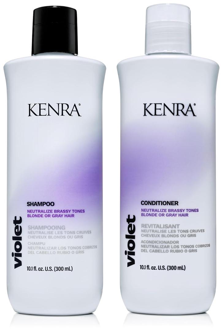 Violet Conditioner | Eliminates Brassy Tones | Purple Pigment + Deposit | Neutralizes Yellow | Moisturizes Processed Hair | Enhances Vibrancy of Blonde or Gray Hair | Color Safe (10.1 Ounce)