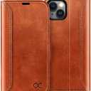 OCASE Compatible with iPhone 15 Wallet Case, PU Leather Flip Folio Case with Card Holders RFID Blocking Kickstand [Shockproof TPU Inner Shell] Phone Cover 6.1 Inch 2023, Retro Brown