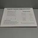 Acrylic Fridge Calendar, Magnetic Monthly Planner with 8 Color Markers, Clear Dry Erase Board for Events/Meetings/Shopping Lists - 14.5 * 11.5''