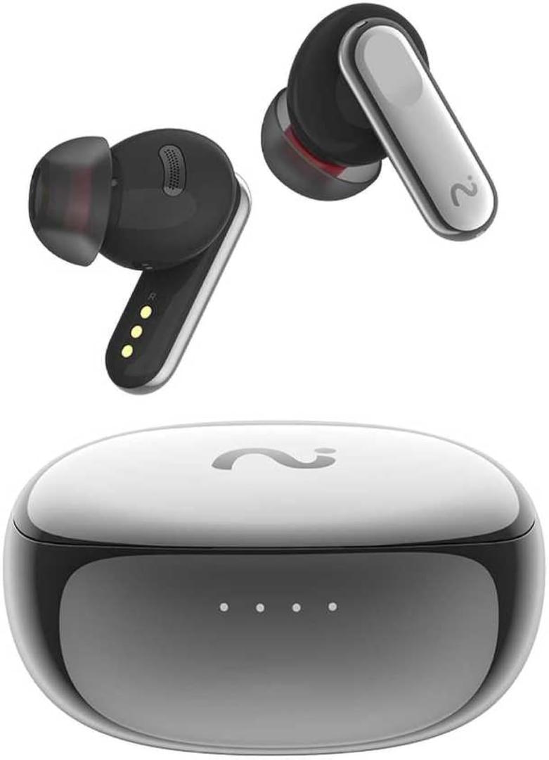 VIAIM Nano+ AI Smart Earbuds 4-in-1 Noise Cancelling Wireless Earbuds with Voice Recorder, Real-Time Translator & Transcriber, IPX5, 40H Battery Life (Silver)