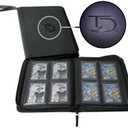 TopDeck Mini TopLoader Binder | Holds 96 Cards | 4 Pocket Trading Cards Album | Long Term Storage Binder | Side Load Sleeves | Pokemon/MTG/Yugioh/TCG Folder | Trading