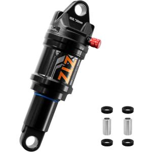 Bike Rear Shock, Air Pressure Shock Absorbers, 125/150/165/190/210mm, 20/30/35/50/60mm Travel, Hydraulic Rear Suspension Shock for Mtb/e-bike (150 * 30mm)