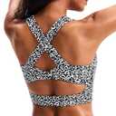 JOYSPELS Stunning Criss-Cross Back Sports Bra, Buttery Soft Longline Yoga Tank Top with Removable Padding, Padded Open-Back Workout Top for Pilates, Barre & Medium-Impact Gym (Medium)