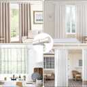KAMANINA White Curtain Rod 32 to 144 Inch (2.6-12 Feet), 1 Inch Heavy Duty Curtain Rods for Windows, Modern Adjustable Drapery Rods with End Cap (32"-144")