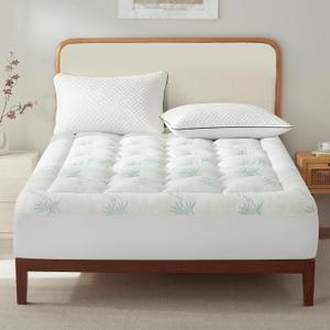SureFit Ultra Soft Twin XL Mattress Topper,Thick Pillow Top Mattress Pad