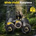 12x42 UHD Binoculars for Adults High Powered Waterproof Large View with Clear Vision & Compact Binocular Essentials for Hunting Camping Cruise Travel Bird Watching Sports