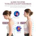 NLNYCT Posture Corrector For Women, Adjustable Back Brace For Posture, Back Posture Corrector Providing Pain Relief From Lumbar, Neck, Shoulder, And Clavicle, Back (S/M Upper Waist 27-35 Inch)