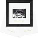 KINLINK Baby Sonogram Picture Frame, Love at First Sight Ultrasound Picture Frame, Pregnancy Gifts for Expecting Mom&Dad, Gender Reveal Party, Baby Keepsake Announcement Black (6x6)