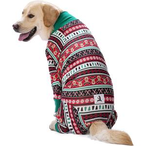 Christmas Dog Recovery Suit for Dogs After Surgery Anti Shedding Suit,Large Dog Bodysuit After Surgery Wear,for Female Male Abdominal Wounds Spay or Skin Diseases (32 (Chest 32.28 in | Backlength 22.05 in))