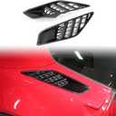 Carbon Fiber Look Cover Trims Accessories Rear Side Body Vent for 2014 2015 2016 2017 2018 Chevrolet Corvette C7