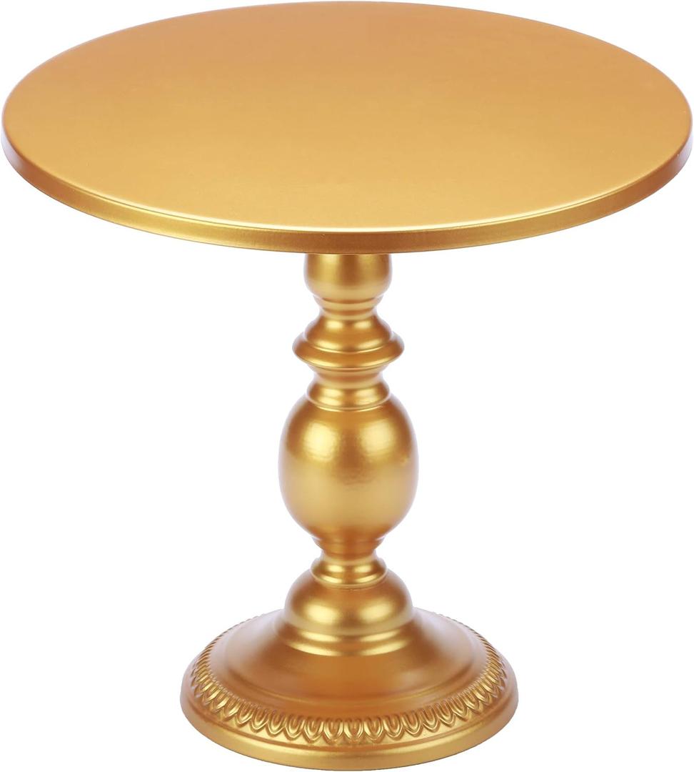 12 Inch Cake Stand Round Cupcake Stands Metal Dessert Display Cake Stands, Gold