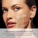simplehuman Sensor Mirror Trio, 1X 5X 10X Magnification, Round Rechargeable Beauty Makeup Mirror, Tru-Lux Full-Spectrum Light, Dual Light Settings, Adjustable Brightness, Brushed Stainless Steel