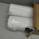 2 Pack Rain Gutter Downspout Extensions, Upgraded Flexible Drain Down Spout Extender for Rain Water Drainage, Each Extendable from 20" to 66", Combine to 10 ft with Connector(White)