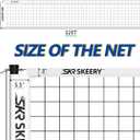 SKEERY Outdoor Heavy Duty Volleyball Net Set, Anti-Sag Design, Adjustable Aluminum Poles, Portable Volleyball Net for Backyard,Grass and Beach