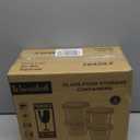 8 PCS Glass Meal Prep Containers with Lids, Airtight 3 Cup Glass Storage Containers Set, Round Deep Soup Containers with Lids for Leftover, Microwave, Dishwasher, and Freezer Safe(4 Sets) (Blue)