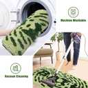 Green Non-Slip Bathroom Rug, Soft Absorbent Bath Mat, Machine Washable and Quick-Drying, Perfect for Bathtub, Bedroom, Shower, and Living Room, 18" x 26"