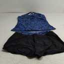 Women Tankini Swimsuits with Shorts - Two Piece Tummy Control Bathing Suits Top with Two Pockets Bottom Swimwear (XX-Large, Blue Paisley)