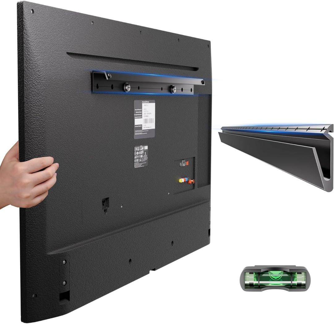 Fulifix Studless TV Wall Mount for Most 22-55 Inch TVs, No Stud Drywall TV Mount, No Drill TVs Bracket Max VESA 400x400mm up to 100 lbs, Easy Install Include All Hardware