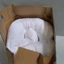 Ultra Flat Thin Pillows for Sleeping Standard Size Set of 2 Pack, 2-1/2" High Slim Bed Pillow for Back Stomach Sleepers Down Alternative Filling Hypoallergenic White 18x26 in