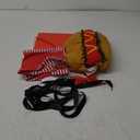 5 Pcs Kids Waiter Costume with Hot Dog Pet Costume, Popcorn Soda Jerk Christmas 50s Circus Party Cosplay (Small)