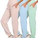 Ultra Performance Womens Sweatpants 3 Pack Cotton Joggers Women's Fleece Sweats Gym & Workout Pants for Women, Medium