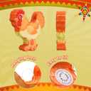 Seenelling Chicken Piata 3D Chicken Birthday Decoration with a Blindfold and Bat for Kids Girls Boys Gift Holiday Piata Party Baby Shower Supplies