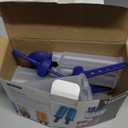 Tovolo Twin Popsicle Mold with Sticks 4 Pack Reusable Ice Pop Molds for Homemade Flavored Popsicles Treats Frozen Snacks, Silicone Popsicle Maker with Stand for the Freezer BPA Free Dishwasher Safe (Set of 4, Stratus Blue)