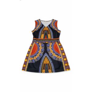 Midi Dress for Women - Printing Summer Dresses M