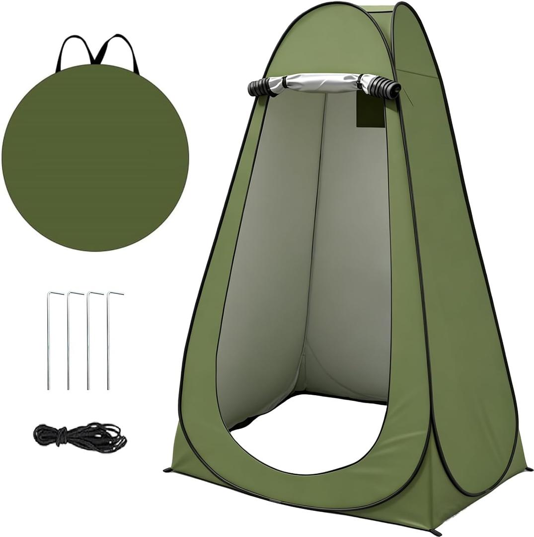 Privacy Shower Tent, 47.2" Wx74.8 H Pop up Portable Camping Tent