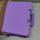Foldable Utility Cart Folding Portable Rolling Crate Handcart with Durable Heavy Duty Plastic Telescoping Handle Collapsible 4 Rotate Wheels for Travel Shopping Moving Luggage Office Use (Purple)
