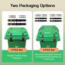 Bear Proof Trash Can Locks,Universal Animal-Proof Garbage Can Lid Straps Against Raccoons and Wildlife,Adjustable Heavy Duty Security Strap for 28-96 Gallon Outdoor Bins (2 PCS)
