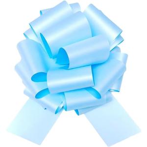 12" Large Sky Blue Gift Bow,1pcs Glitter Big Gift Bow Big Bow for Bike Bow for Present Bow for Large appliances,Bikes,Table Decorations and Party Events Decoration (Sky Blue)