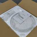 TCL Ceiling Fans with Lights, 52 Inch Low Profile Ceiling Fan with Light and Remote Control, Flush Mount, DC Reversible Motor, Noiseless, 6 Speeds Ceiling Fan for Bedroom (White)