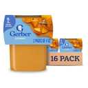 Gerber Stage 2 Baby Food, Pumpkin Puree Tubs, No Artificial Colors or Flavors, Baby Puree, 16-Pack