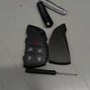 Replacement Keyless Entry Key Fob Cover fit for 2022 2023 2024 2025 Chevy Silverado 1500 GMC Sierra 1500, 2024 2025 Silverado Sierra 2500HD 3500HD Key Fob Shell (5 Button)