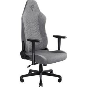 Razer Iskur V2 X Ergonomic Gaming Chair: Built-in Lumbar Support - Widened Seat - High Density Foam Cushions - Adjustable 152 Degree Recline - 2D Armrests - Plush Fabric Finish - Light Gray Edition (Dark Grey)
