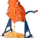 Corn Sheller Hand Crank, Steel Corn Cob Thresher with Stand, Manual Quick Corn Cob Stripper Tool for Home Use, Heavy Duty Corn Cob Stripper for Farms and Families