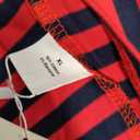 LilyCoco Womens Striped Long Sleeve Shirt Boat Neck Tops Breton Loose Fit T-shirt, Size: XL