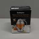 Honey Dispenser, 8oz Honey Dispenser No Drip Glass with Stand, Honey Container & Coffee Syrup Dispenser for Tea Time & Gifting, Elegant Honeycomb Honey Jar - Honey Pot Bottle for Maple Syrup Bee