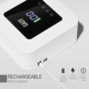 GAOY Cordless UV LED Nail Lamp for Gel Nails, Rechargeable UV Light, Professional Nail Dryer with 4 Timers, Automatic Sensor and Sensitive Mode for Fast Curing, White