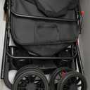 Double Dog Stroller for Medium Small Dogs and Cats Load-Bearing Up to 50lbs, Durable 360 Universal Wheels Lightweight One Hand Foldale Kittens Puppies Travel Stroller Cart(Double)