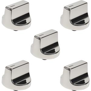 Upgraded Stainless Steel W11366438 Stove Knobs, Compatible with Whirlpool Range WCG55US0HS00 WCG55US0HS05 WCG55US6HS05 WCG77US0HS00 WCG77US0HS05, Replacements for W10850010 W11084623 Stove Knob, 5PCS